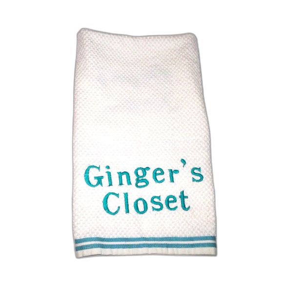 PERSONALIZED EMBROIDERED KITCHEN TOWELS MADE TO ORDER SET OF 2 TOWELS $18 - Picture 5 of 8